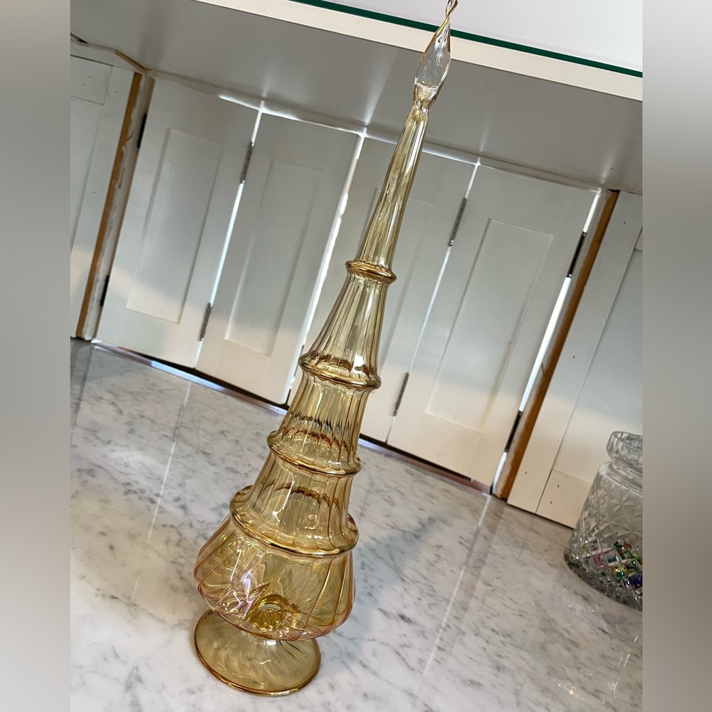 Collectible 16" Egyptian Museum Glass Tree - Picture 2 of 7